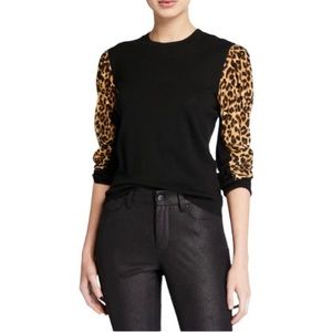 Veronica Beard Adler Mixed Media Sweater